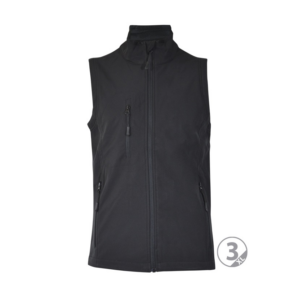 Chaleco softshell 3 capas negro Oslo talla XXL