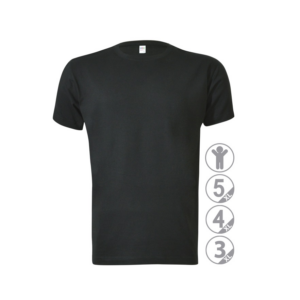 Camiseta manga corta negro Premium talla L