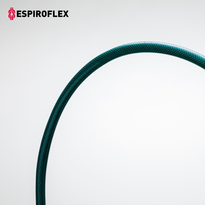Rollo 25 mts. manguera PVC flexible Espirojardin diametro 15x19 mm.