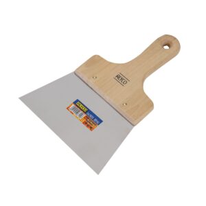 Espatula emplastecer inoxidable mango madera 160 mm. Alyco codigo 196315