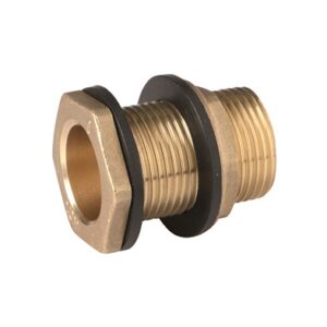Racor deposito laton con tuerca 2-1/2"