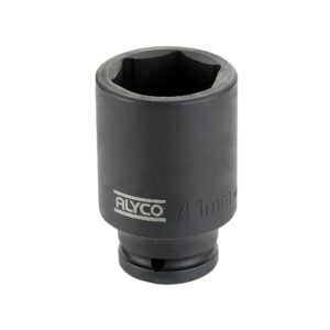 Llave de vaso de impacto larga 3/4" boca hexagonal 55 mm. Alyco codigo 198385
