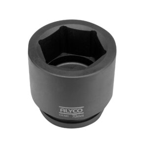 Llave de vaso de impacto 1-1/2" boca hexagonal 90 mm. Alyco codigo 198982