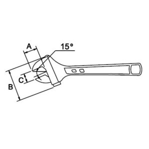 Llave ajustable moleta lateral Ega Master 20" Titacrom® codigo 58135 - Imagen 3