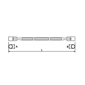 Llave de vaso 10-11 mm. Ega Master doble articulacion 12 cantos codigo 61302 - Imagen 2