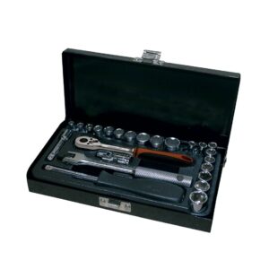 Juego de llaves de vaso 1/4" 24 ud. Ega Master 4-13 mm. y 3/16"-1/2" 6 cantos codigo 61791