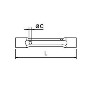 Llave tubo doble boca Ega Master 14-15 mm. Titacrom® codigo 61828 - Imagen 2