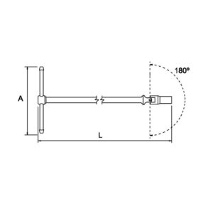Llave articulada en T Ega Master 19 mm. codigo 61853 - Imagen 2