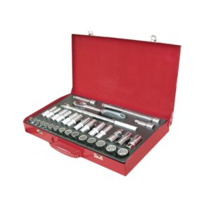 Juego de llaves de vaso 1/2" 33 ud. Ega Master 3/8"-1-1/4" 3/8"-15/16" serie larga 12 cantos codigo 65075