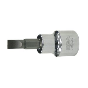 Punta atornilladora con vaso Ega Master punta plana 1,2x8 mm. codigo 66801