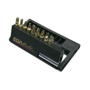 Juego 10 puntas destornillador Ega Master torx y adaptador codigo 66949