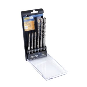 Juego de 6 brocas para hormigon SDS Plus 5-6-8-10-12 mm. Alyco codigo 122180 - Imagen 1