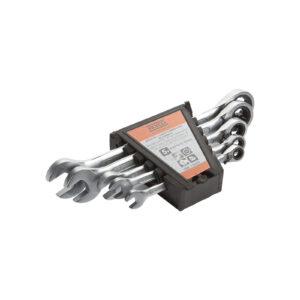 Juego llaves combinadas carraca 5 piezas en soporte 8-19 mm. Alyco Orange codigo 170365