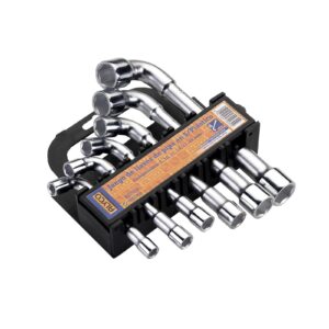 Juego llaves de pipa 6 piezas en soporte 10-19 mm. Alyco codigo 175030