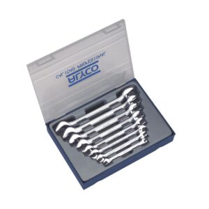 Juego llaves fijas 8 piezas en modulo 6x7-20x22 mm. Alyco codigo 191096