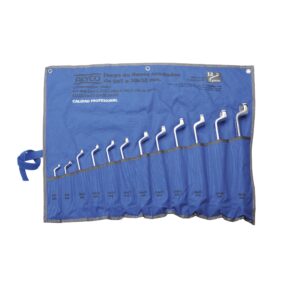 Juego llaves acodadas 12 piezas en bolsa nylon 1/4"-1-1/4" Alyco codigo 190095