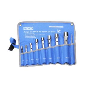 Juego llaves de tubo 8 piezas en bolsa nylon 6x7-20x22 mm. Alyco codigo 191470