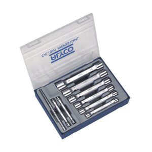 Juego llaves de tubo 9 piezas en modulo 6x7-20x22 mm. Alyco codigo 191480