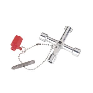 Llave armarios de control, agua y gas 60 mm. Alyco codigo 191990