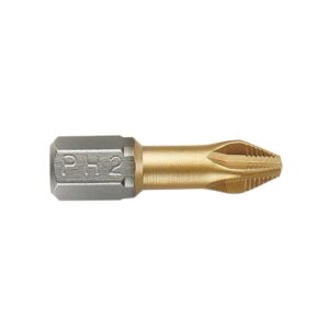 Caja 10 puntas atornilladoras Phillips Tin 1/4" PH-3 25 mm. Alyco codigo 193548