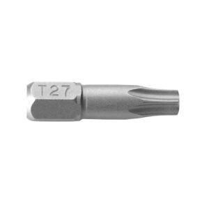 Caja 10 puntas atornilladoras torx inviolable 1/4" T20 25 mm. Alyco codigo 193592