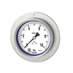 Manometro con glicerina Wika 213.53.063-D D-63 mm. 0...40 bar 1/4" NPT dorsal borde frontal inox. codigo 39927728