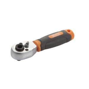 Llave de carraca corta dual para puntas 1/4" Alyco Orange codigo 170712
