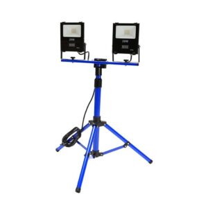 Tripode aluminio con dos proyectores 2x20 W. IP65 Alyco codigo 199228