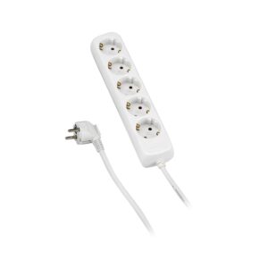 Base 5 enchufes sin interruptor 3x1,5 mm². 1,4 mts. Alyco codigo 199455