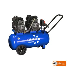 Compresor de piston insonorizado sin aceite Fisalis Biruji-3 3 C.V. 50 litros 230 V.