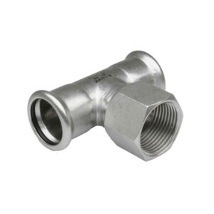 Te rosca hembra prensar hembra acero inoxidable A-316L D-54x2"x54 mm. - Imagen 3