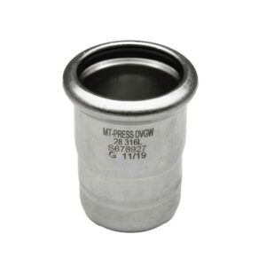Tapon hembra prensar acero inoxidable A-316L D-28 mm.