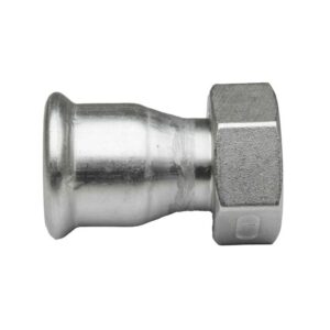 Racor 2 piezas hembra prensar acero inoxidable A-316L D-54x2" mm. - Imagen 2