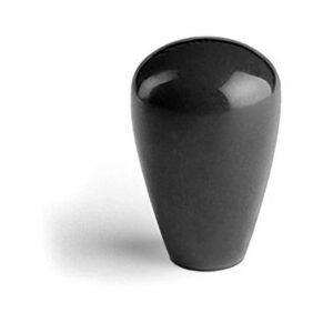 Pomo liso rosca directa resina negra D-19 mm. M-5