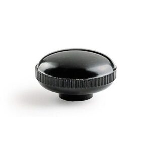 Pomo roscado resina negra D-31 mm. M-8