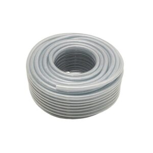 Mt. Manguera PVC transparente Criflex mallada 12 x 17 mm.
