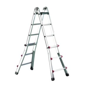 Escalera telescopica transformable Escalisima Svelt 9+9 peldaños ESC9