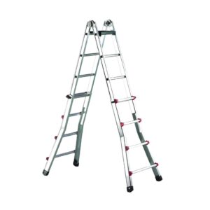Escalera telescopica transformable Escalisima Svelt 7+7 peldaños ESC7E - Imagen 2