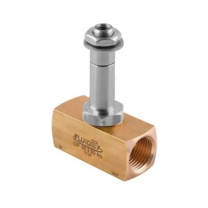 Electrovalvula accionamiento directo Aignep 3/2 N.C. 1/2" laton EPDM 5 mm. 02F05305E0