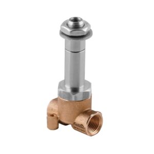 Electrovalvula accionamiento directo Aignep 2/2 N.C. 1/4" laton FKM 2,5 mm. 02F03125V0 - Imagen 1