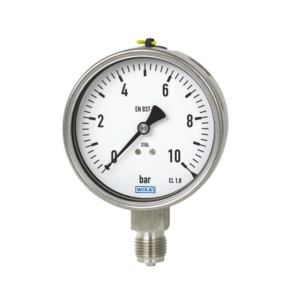 Vacuometro con glicerina Wika 233.50.100 D-100 mm. -1...0 bar 1/2" NPT inferior codigo 45750799