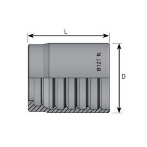Casquillo prensar acero UNIF (R1T-1SC-2SC) 1/4"