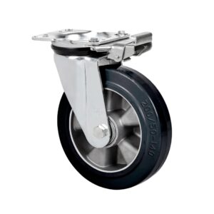 Rueda goma giratoria con bloqueo direccional Alex diametro 160 mm. 2-0399 - Imagen 1
