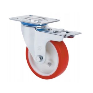Rueda poliuretano giratoria con freno Alex diametro 80 mm. 2-0330 - Imagen 1