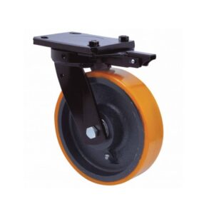 Rueda poliuretano giratoria con bloqueo direccional Alex diametro 150 mm. 2-0076