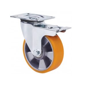 Rueda poliuretano giratoria con freno Alex diametro 250 mm. 2-0088 - Imagen 1