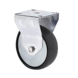 Rueda poliamida negra fija Alex diametro 80 mm. TW0318