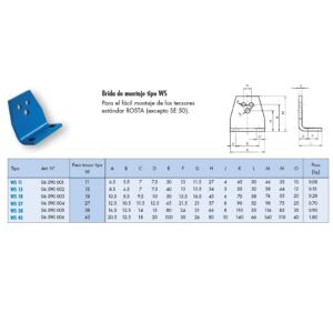 Brida de montaje  Rosta WS 45-50 - Imagen 2